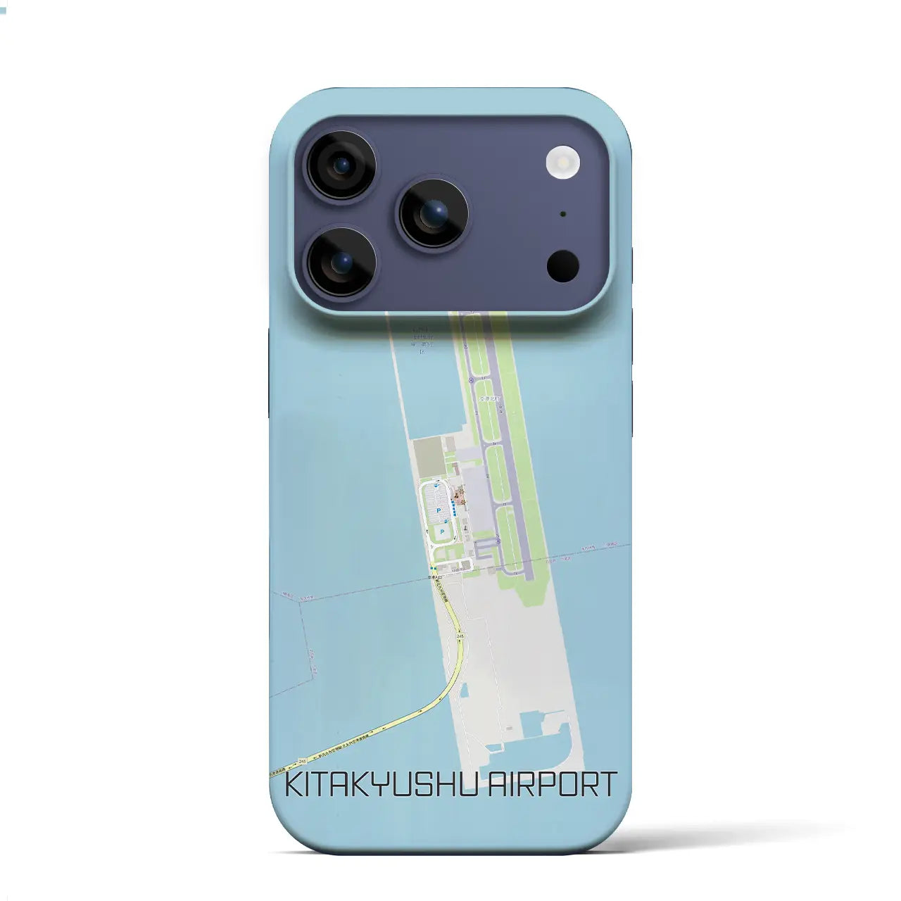 【北九州空港（福岡県）】地図柄iPhoneケース（バックカバータイプ）