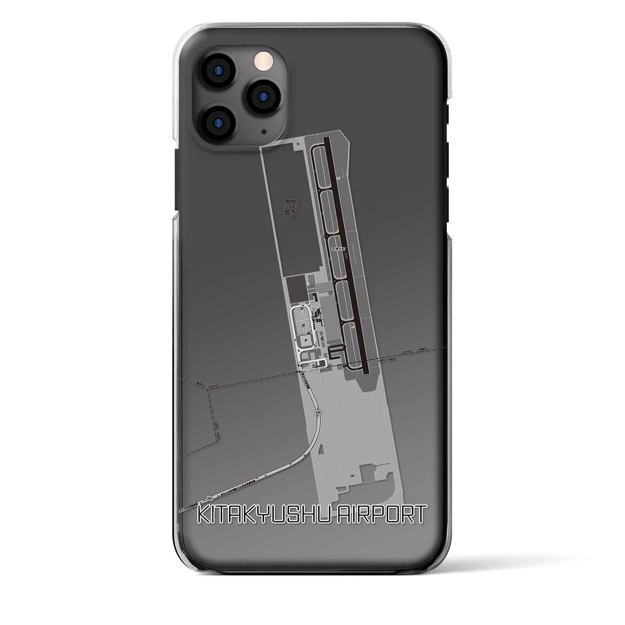 【北九州空港（福岡県）】地図柄iPhoneケース（クリアタイプ）