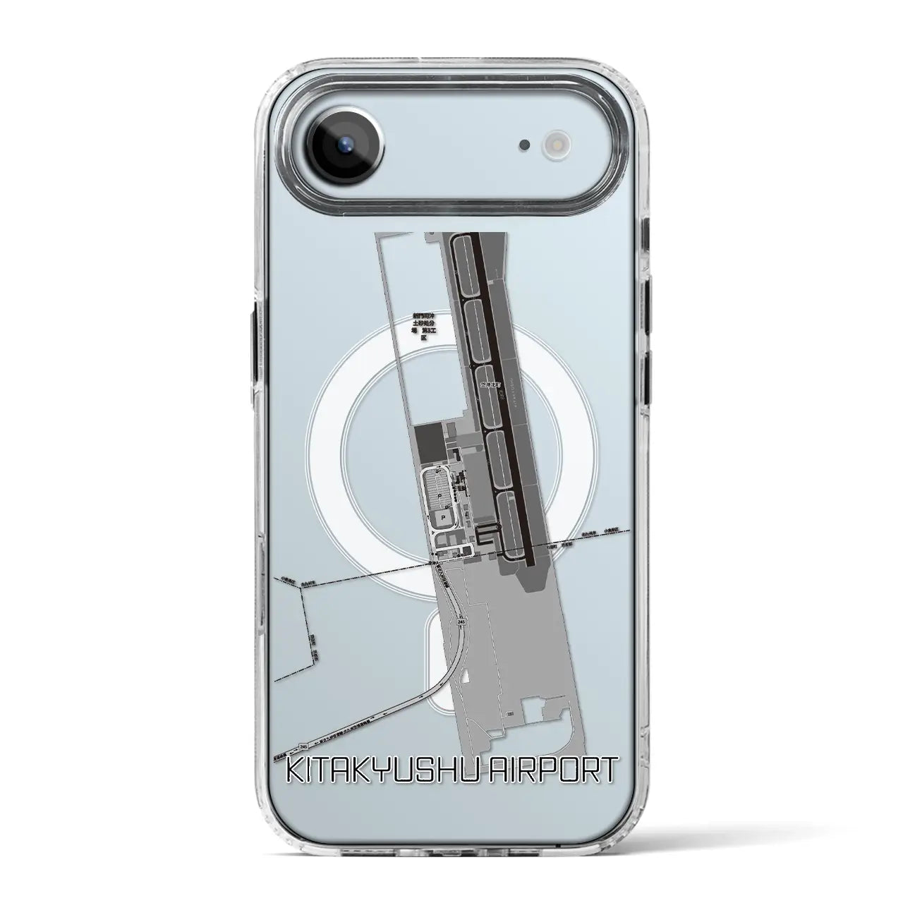 【北九州空港（福岡県）】地図柄iPhoneケース（MagSafeタイプ）