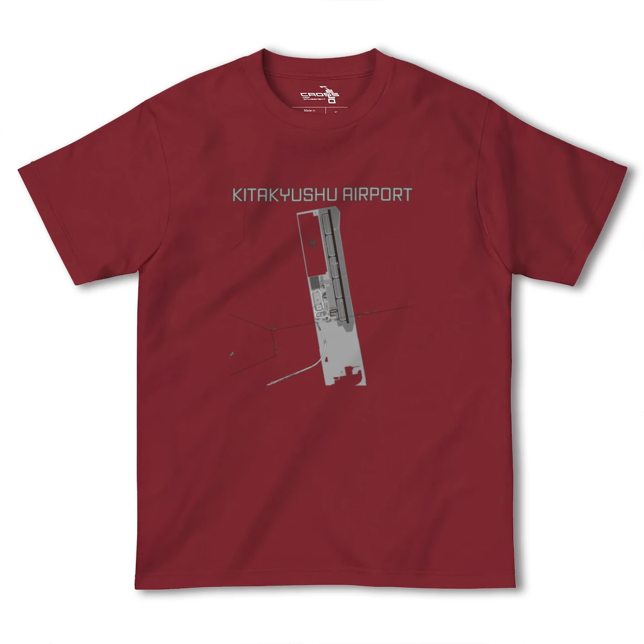 【北九州空港（福岡県）】地図柄ヘビーウェイトTシャツ
