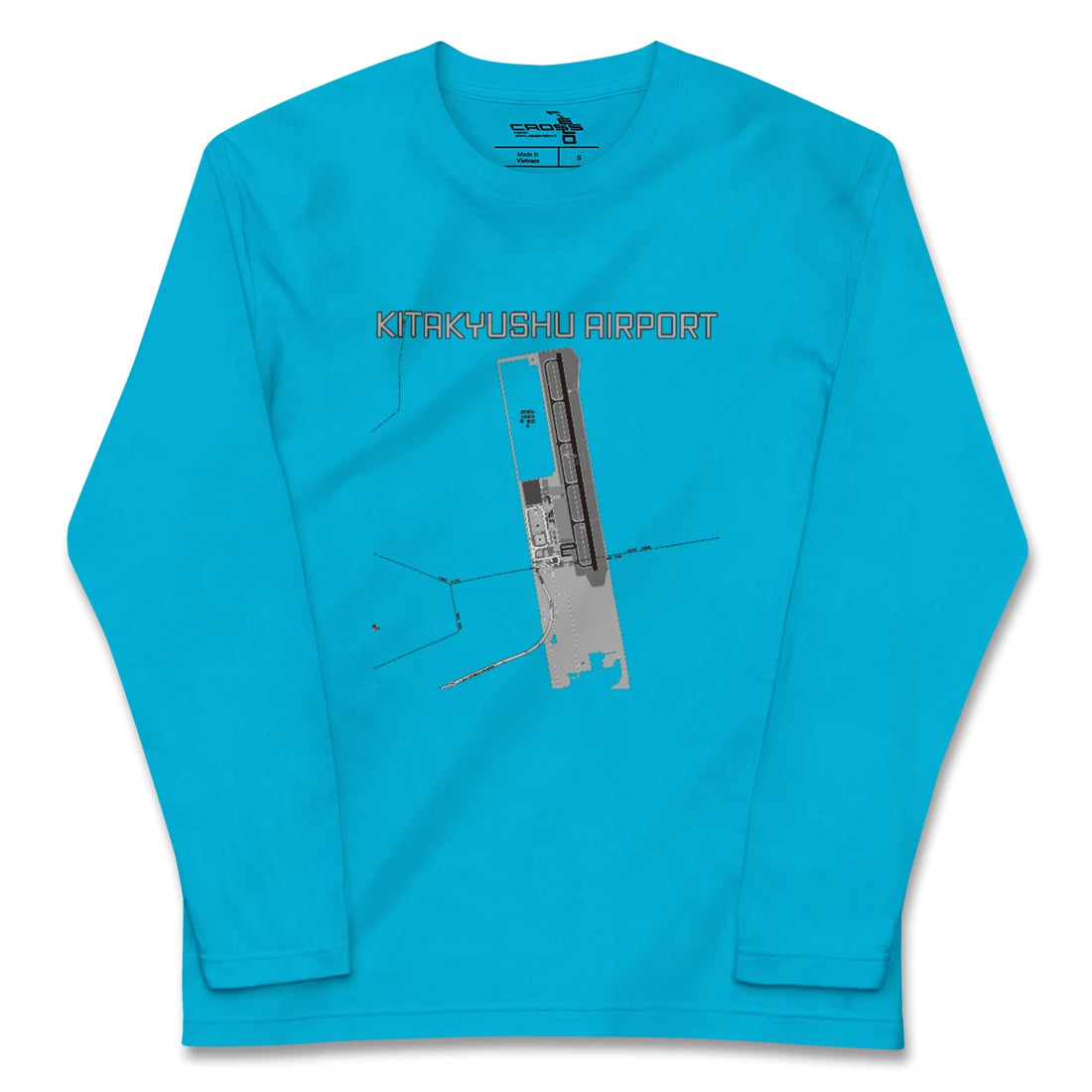 【北九州空港(福岡県)】地図柄ロングスリーブTシャツ