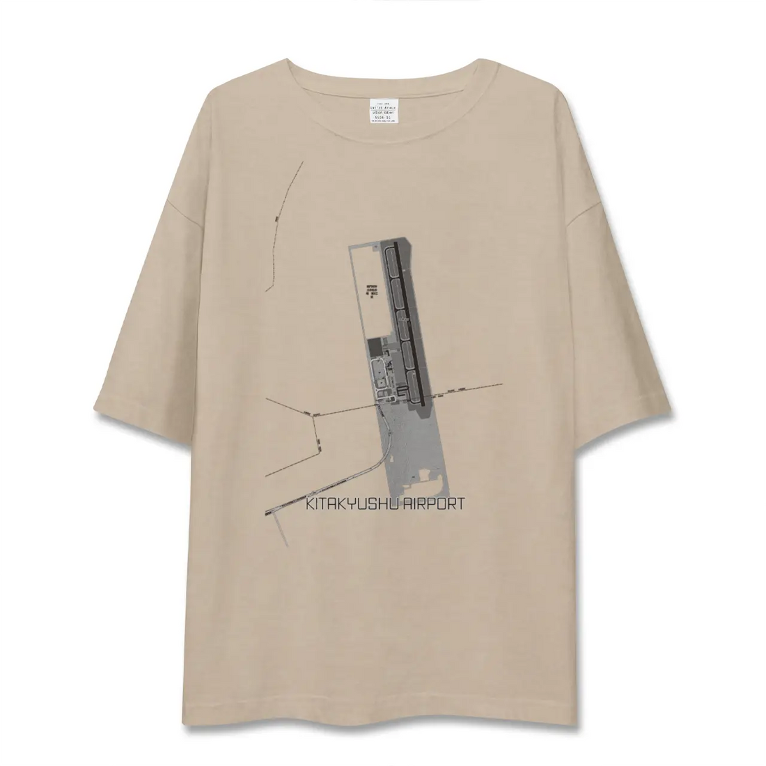 【北九州空港（福岡県）】地図柄ビッグシルエットTシャツ