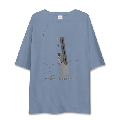 【北九州空港（福岡県）】地図柄ビッグシルエットTシャツ