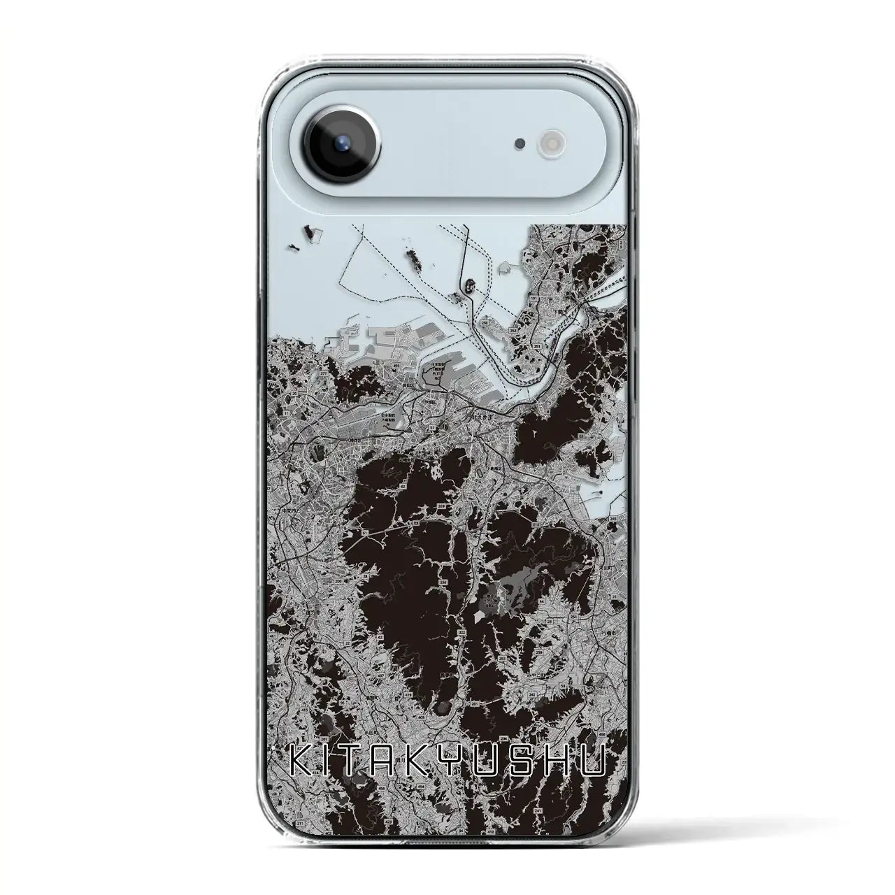 【北九州（福岡県）】地図柄iPhoneケース（クリアタイプ）