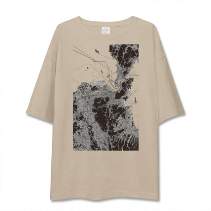 【北九州（福岡県）】地図柄ビッグシルエットTシャツ