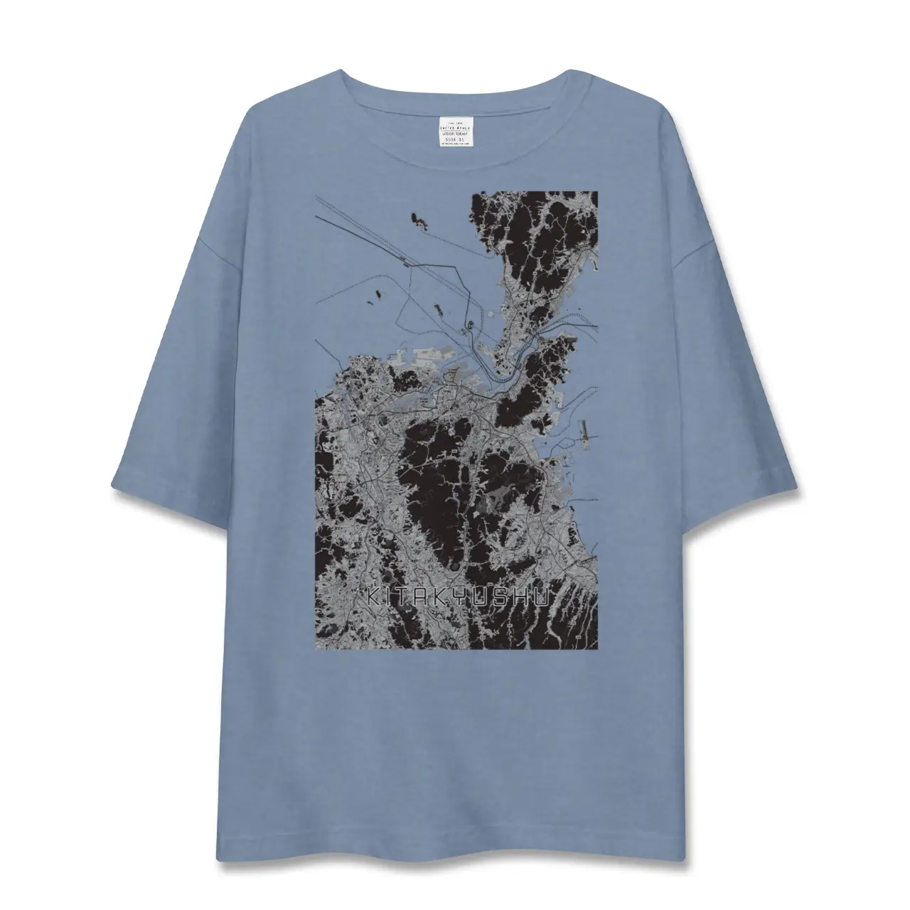 【北九州（福岡県）】地図柄ビッグシルエットTシャツ