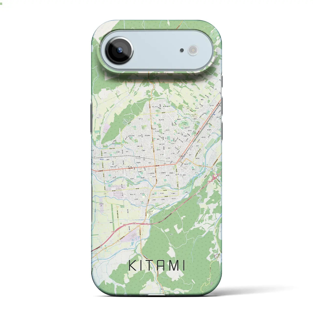 【北見（北海道）】地図柄iPhoneケース（バックカバータイプ）