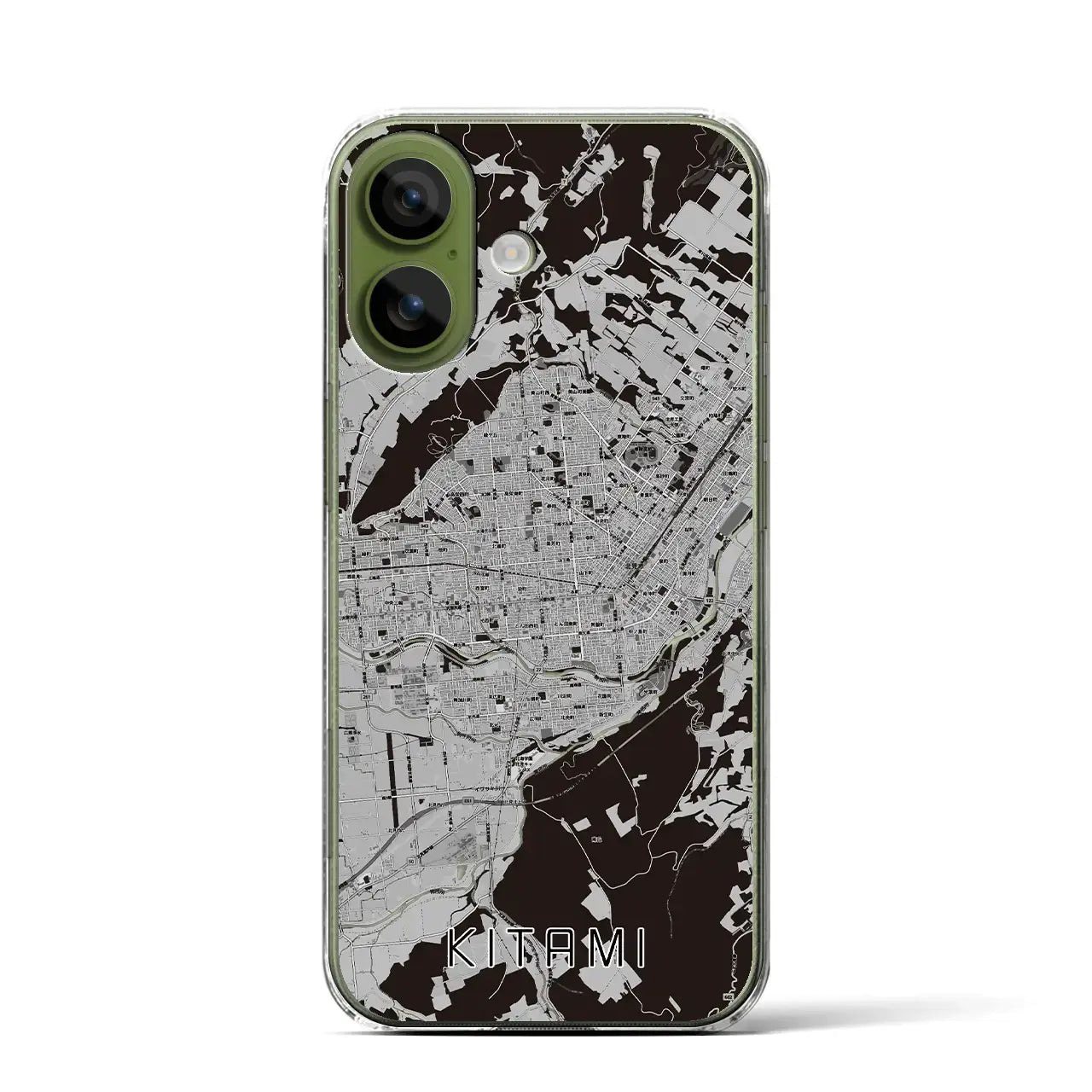 【北見（北海道）】地図柄iPhoneケース（クリアタイプ）