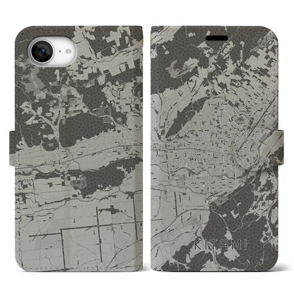 【北見（北海道）】地図柄iPhoneケース（手帳タイプ）