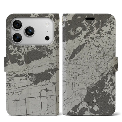 【北見（北海道）】地図柄iPhoneケース（手帳タイプ）