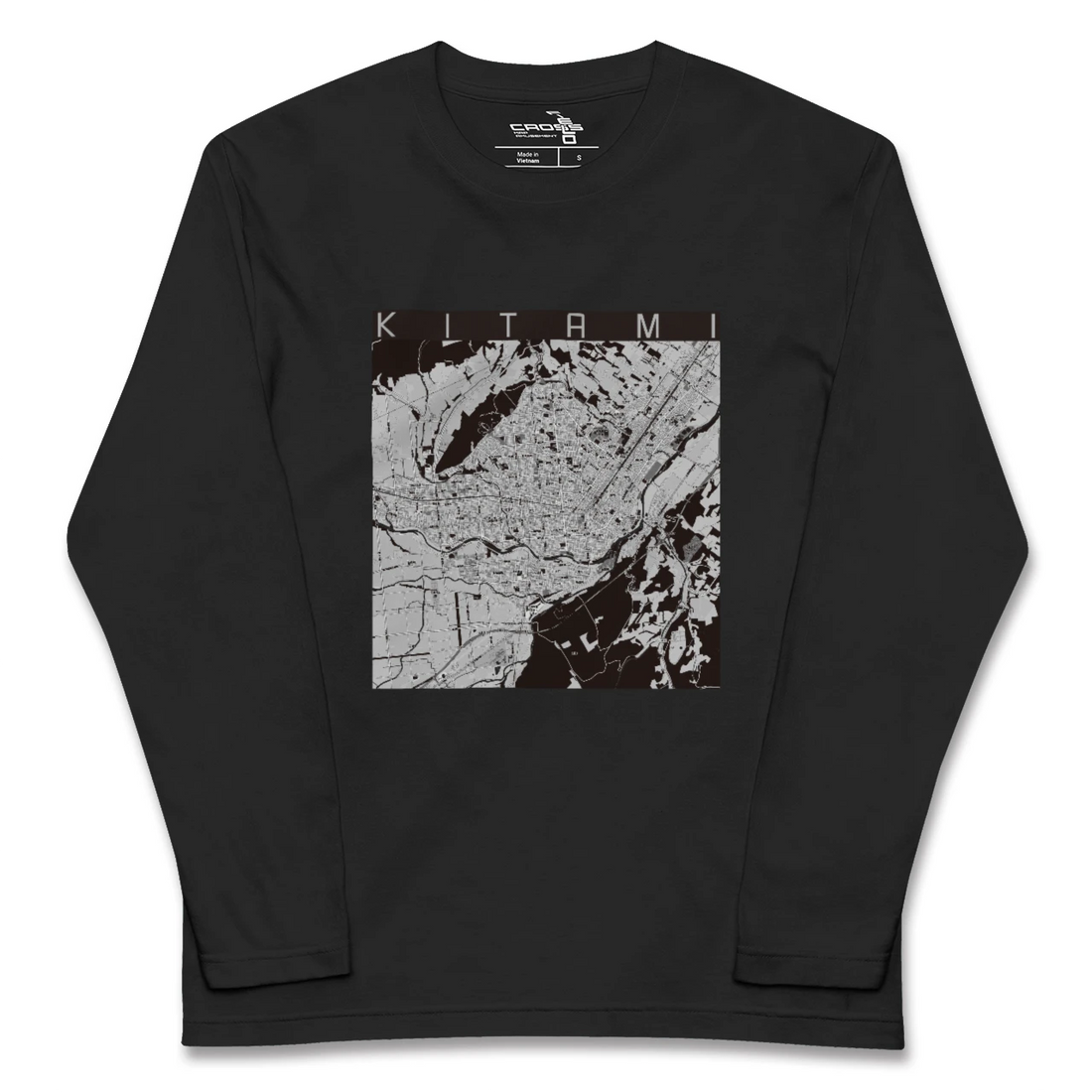 【北見（北海道）】地図柄ロングスリーブTシャツ