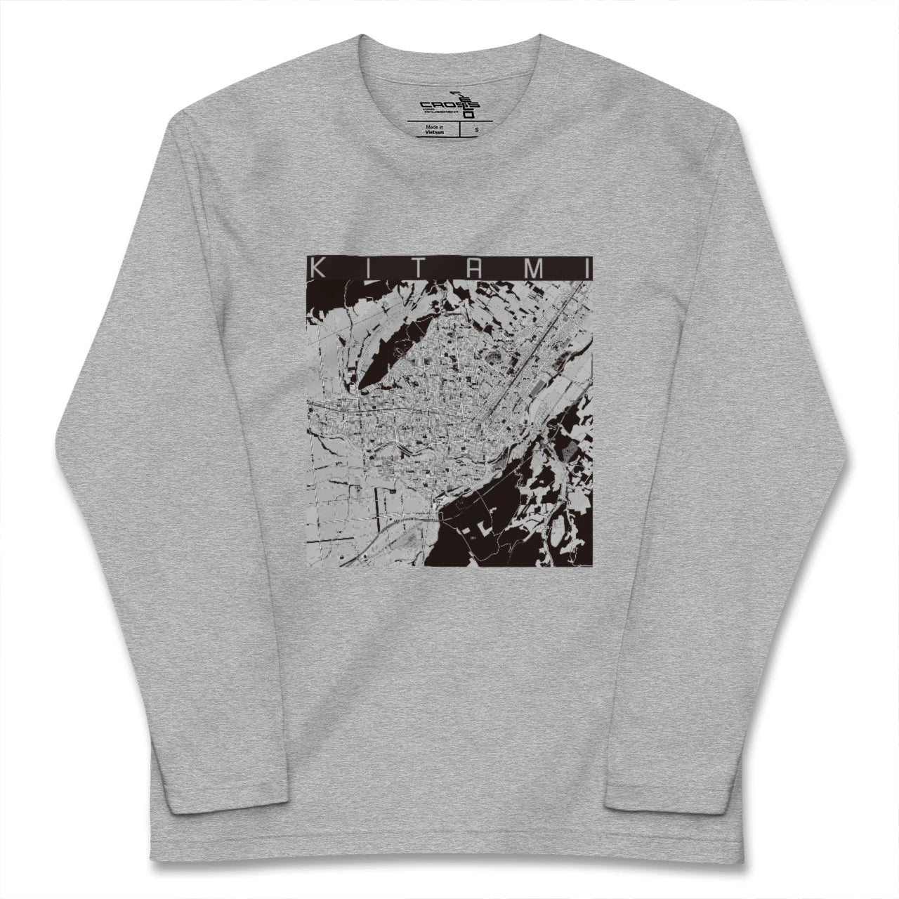 【北見（北海道）】地図柄ロングスリーブTシャツ