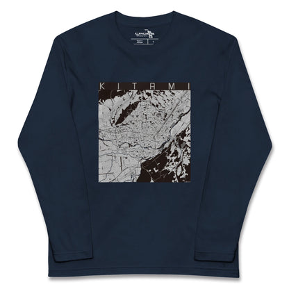 【北見（北海道）】地図柄ロングスリーブTシャツ