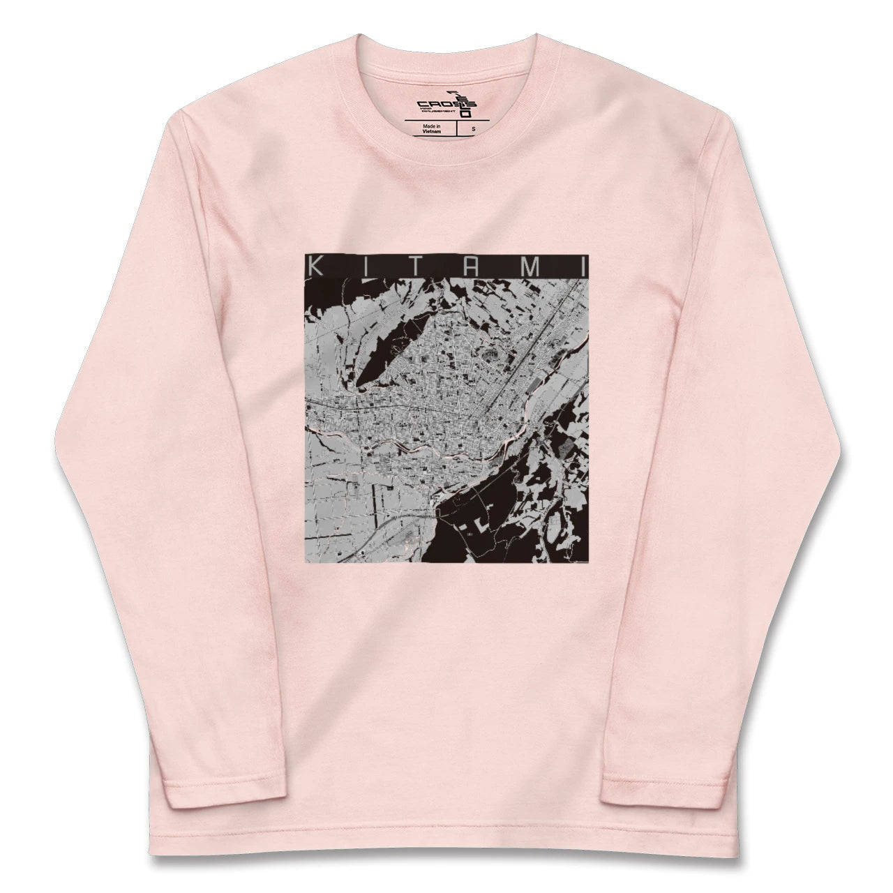 【北見（北海道）】地図柄ロングスリーブTシャツ