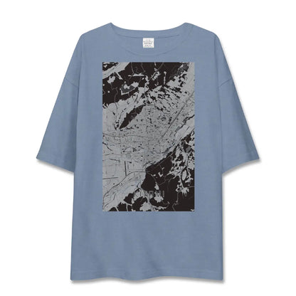 【北見（北海道）】地図柄ビッグシルエットTシャツ