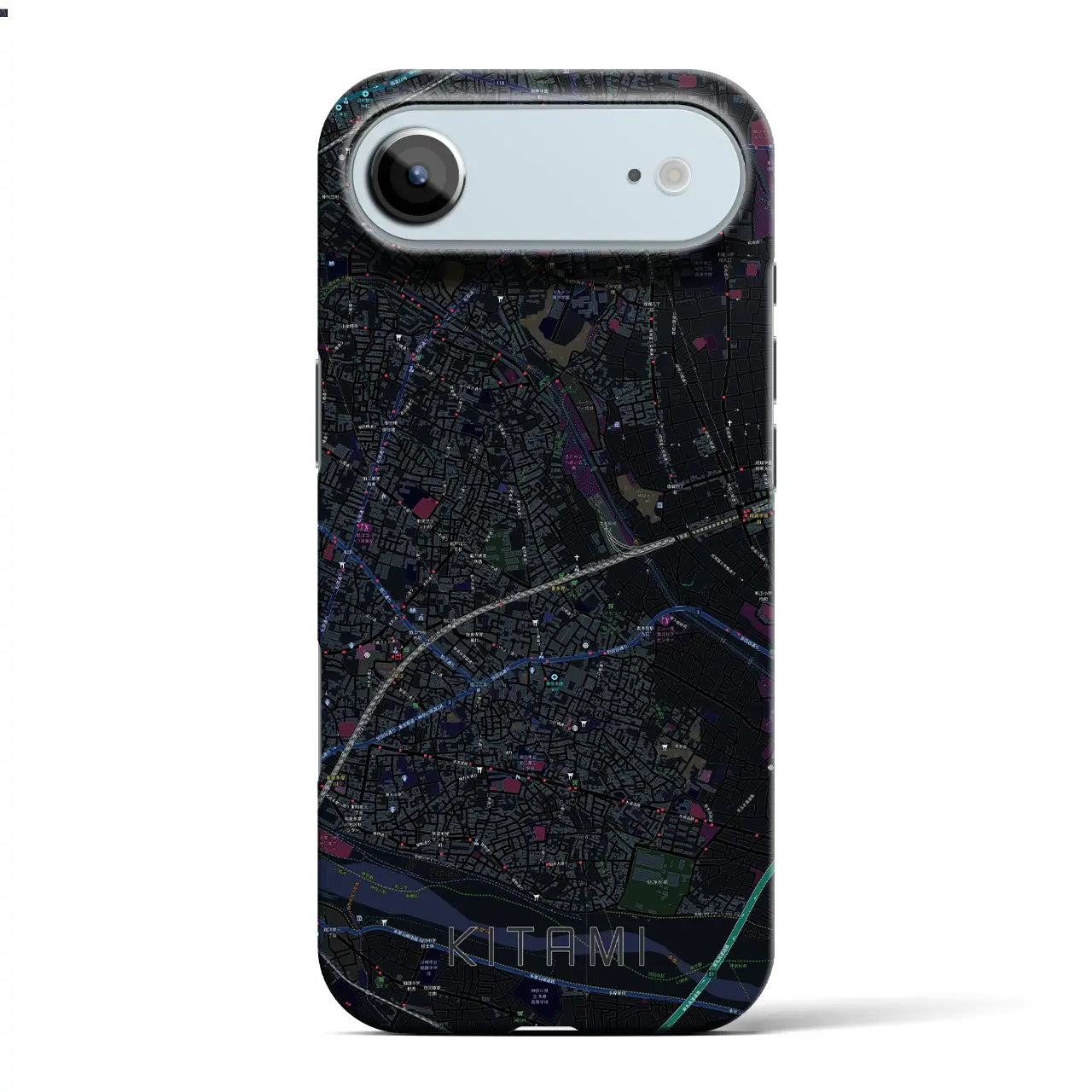 【喜多見（東京都）】地図柄iPhoneケース（バックカバータイプ）