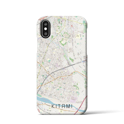 【喜多見（東京都）】地図柄iPhoneケース（バックカバータイプ）