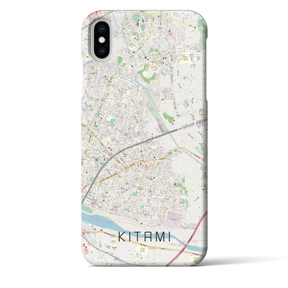 【喜多見（東京都）】地図柄iPhoneケース（バックカバータイプ）