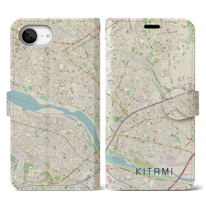 【喜多見（東京都）】地図柄iPhoneケース（手帳タイプ）