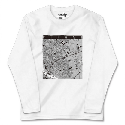 【喜多見（東京都）】地図柄ロングスリーブTシャツ