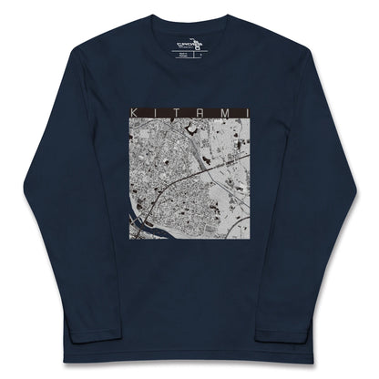 【喜多見（東京都）】地図柄ロングスリーブTシャツ