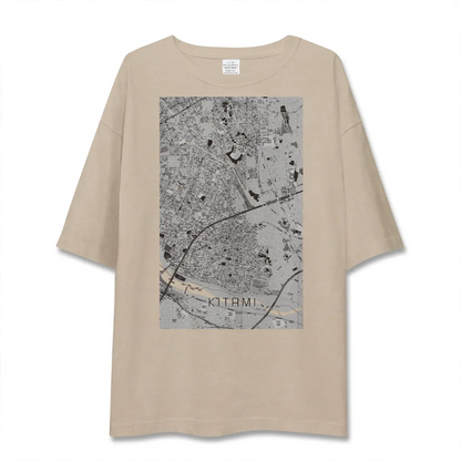 【喜多見（東京都）】地図柄ビッグシルエットTシャツ