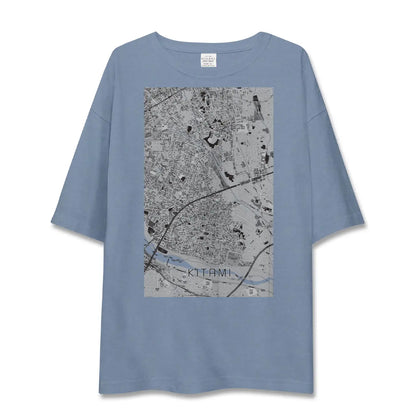 【喜多見（東京都）】地図柄ビッグシルエットTシャツ
