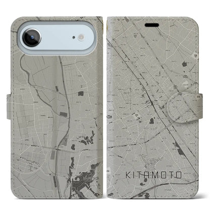 【北本（埼玉県）】地図柄iPhoneケース（手帳タイプ）