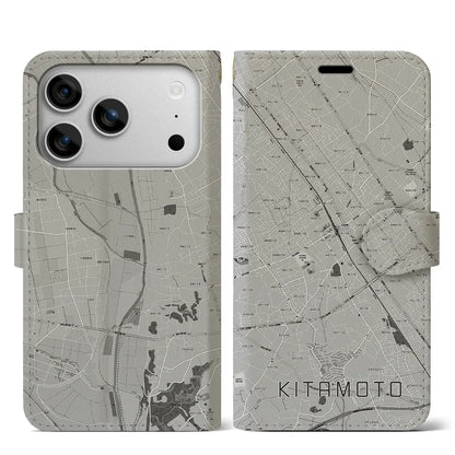 【北本（埼玉県）】地図柄iPhoneケース（手帳タイプ）