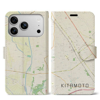 【北本（埼玉県）】地図柄iPhoneケース（手帳タイプ）