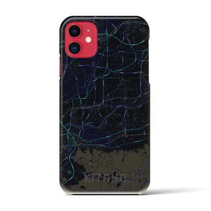 【北野（福岡県）】地図柄iPhoneケース（バックカバータイプ）