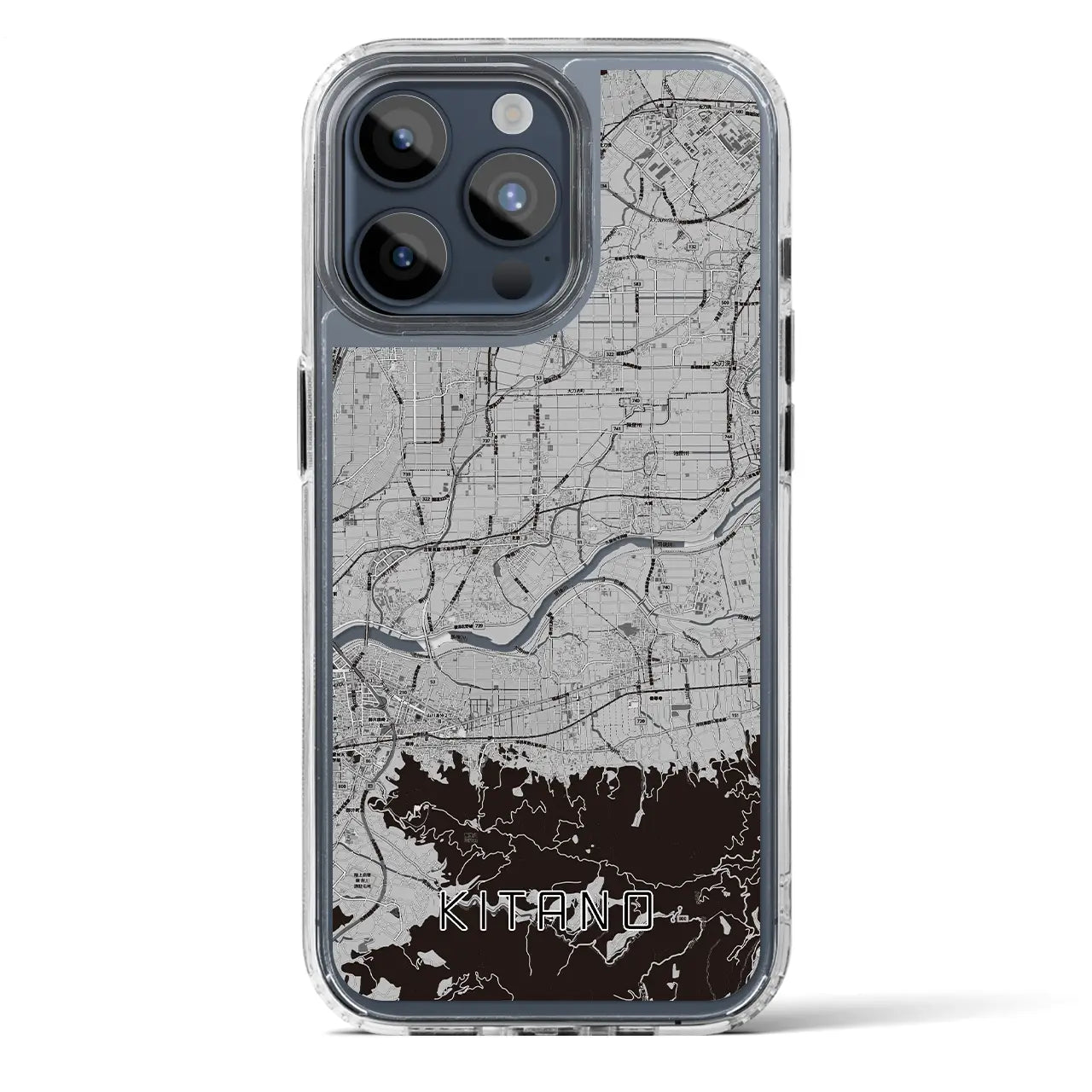 【北野（福岡県）】地図柄iPhoneケース（MagSafeタイプ）