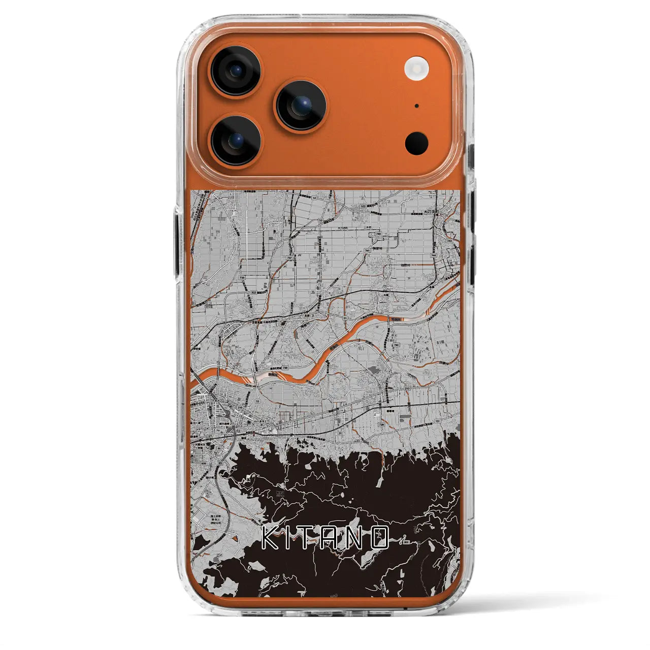 【北野（福岡県）】地図柄iPhoneケース（MagSafeタイプ）