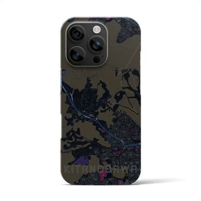 【北の沢（北海道）】地図柄iPhoneケース（バックカバータイプ）