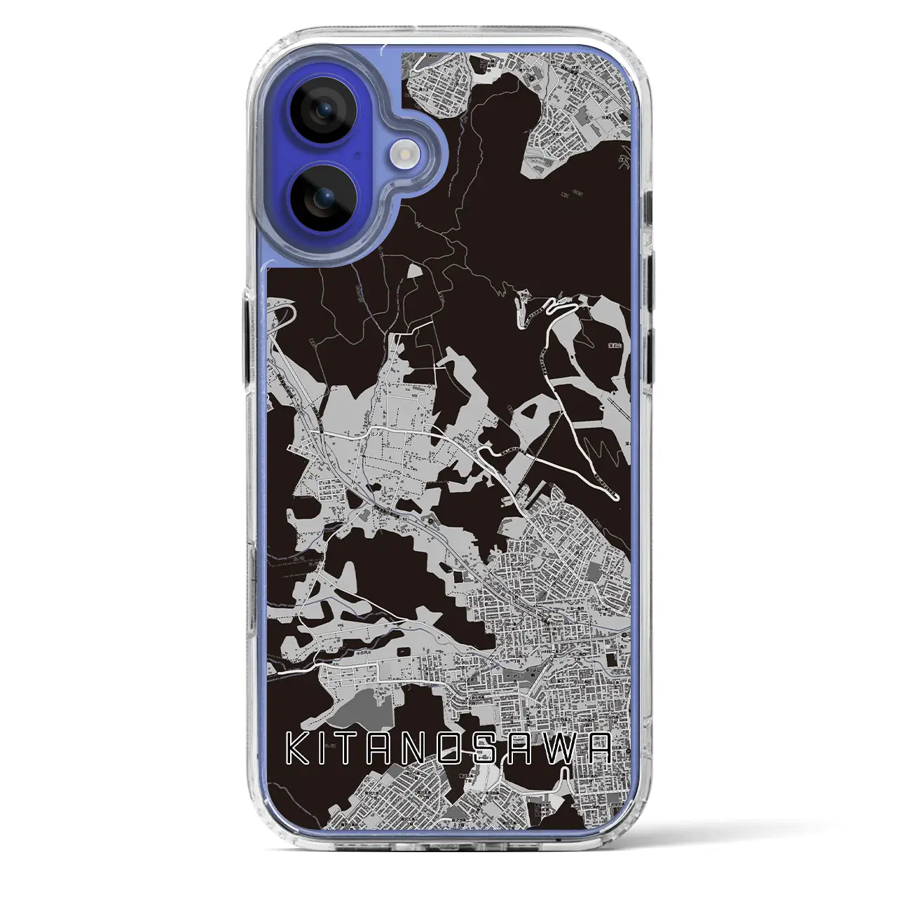 【北の沢（北海道）】地図柄iPhoneケース（MagSafeタイプ）