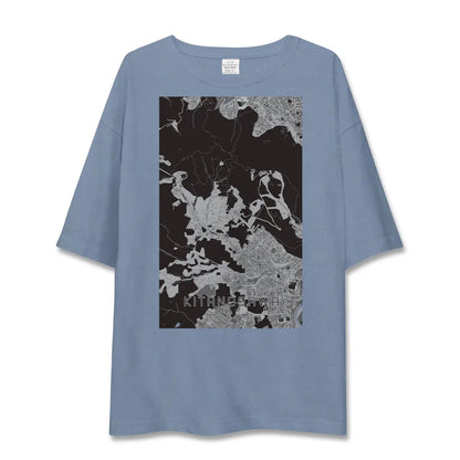 【北の沢（北海道）】地図柄ビッグシルエットTシャツ