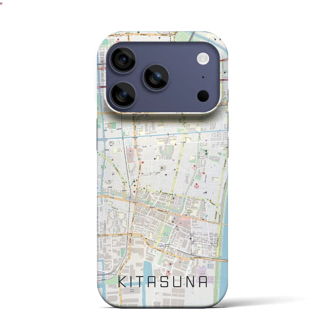 【北砂（東京都）】地図柄iPhoneケース（バックカバータイプ）ナチュラル・iPhone 17 Pro Max 用
