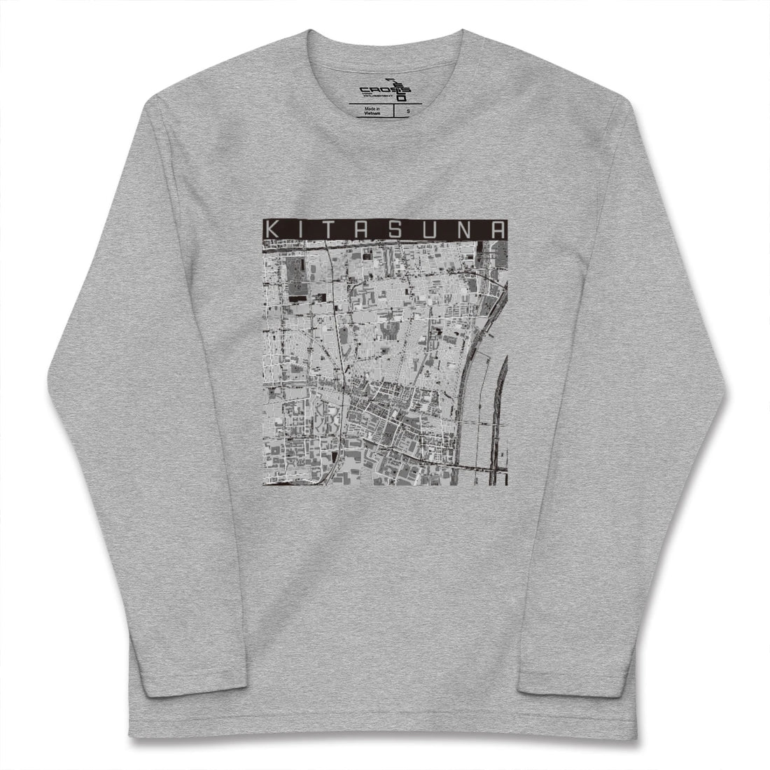 【北砂(東京都)】地図柄ロングスリーブTシャツ