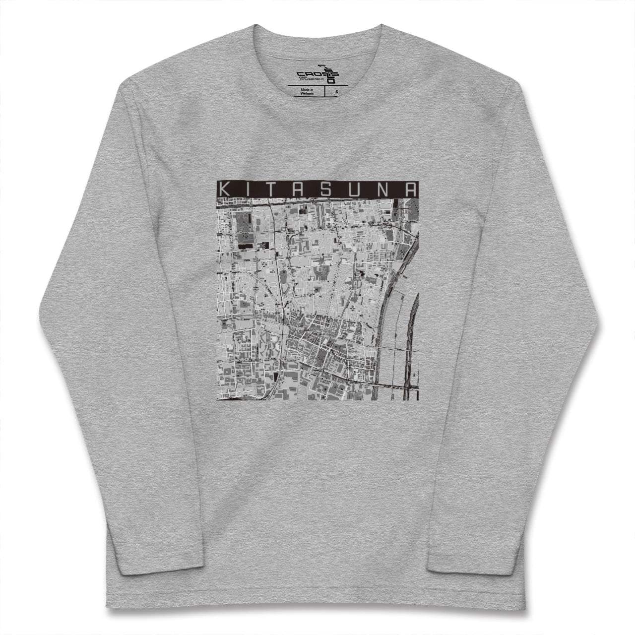 【北砂（東京都）】地図柄ロングスリーブTシャツ