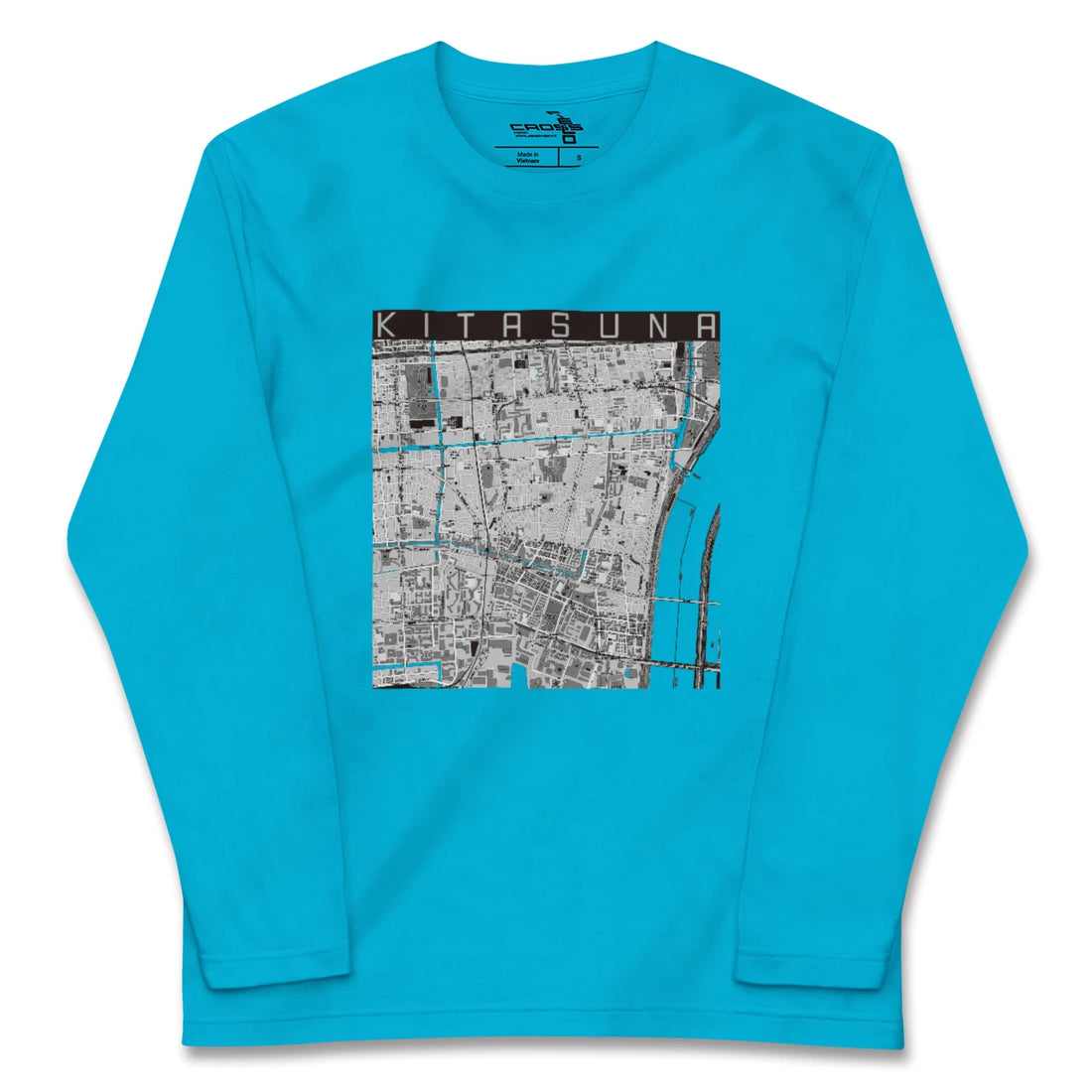 【北砂（東京都）】地図柄ロングスリーブTシャツ
