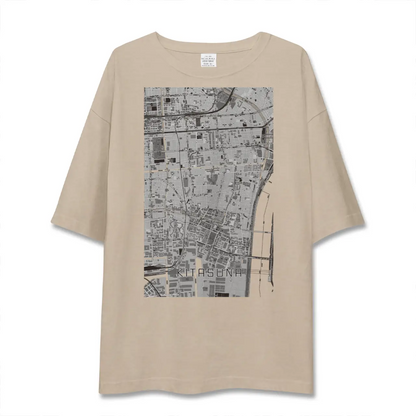 【北砂（東京都）】地図柄ビッグシルエットTシャツ