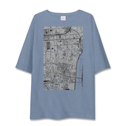 【北砂（東京都）】地図柄ビッグシルエットTシャツ