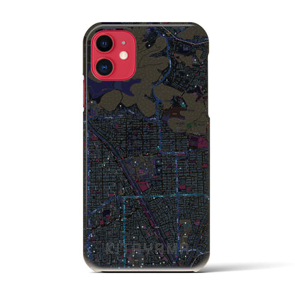 【北山（京都府）】地図柄iPhoneケース（バックカバータイプ）