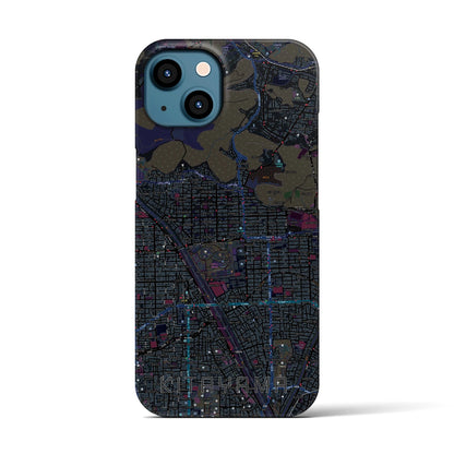 【北山（京都府）】地図柄iPhoneケース（バックカバータイプ）