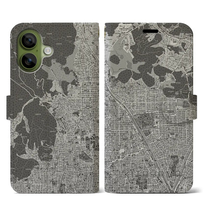 【北山（京都府）】地図柄iPhoneケース（手帳タイプ）