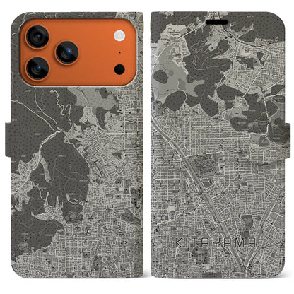 【北山（京都府）】地図柄iPhoneケース（手帳タイプ）