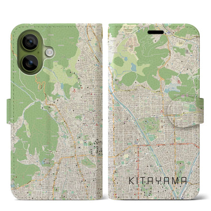 【北山（京都府）】地図柄iPhoneケース（手帳タイプ）