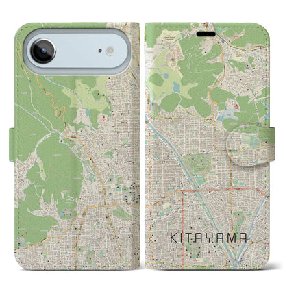 【北山（京都府）】地図柄iPhoneケース（手帳タイプ）