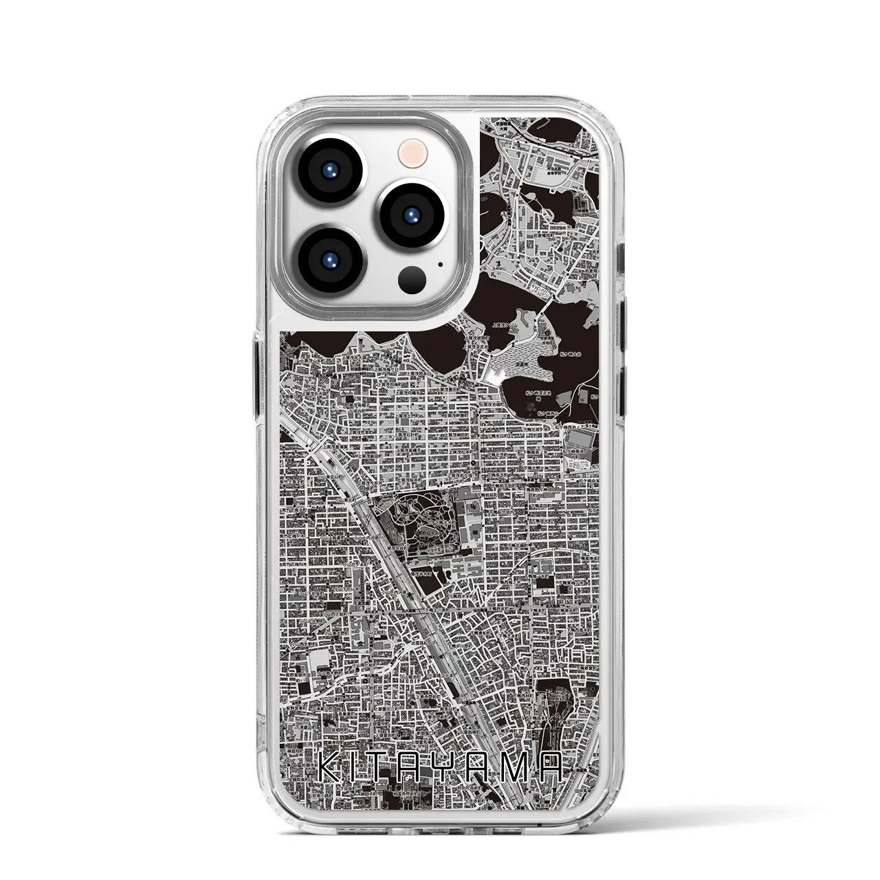 【北山（京都府）】地図柄iPhoneケース（MagSafeタイプ）