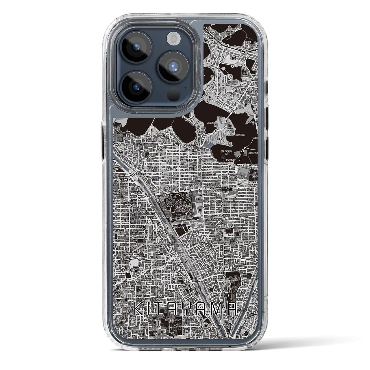 【北山（京都府）】地図柄iPhoneケース（MagSafeタイプ）